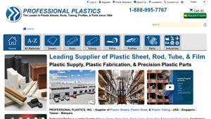 Professional Plastics - Plastic Sheets & Rods
