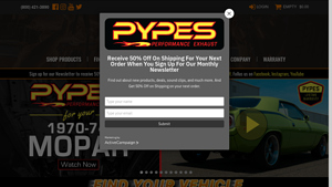 Pypes Exhaust - 1970-1974 Cuda Rectangle 2.5 Inch Tips