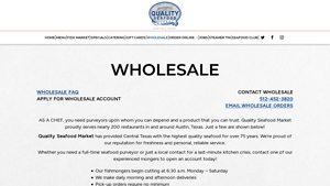 Quality Seafood Market - Wholesale Seafood Services