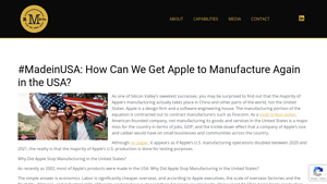 Apple - Global Manufacturing Insights