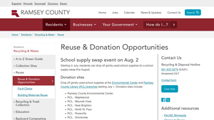 Ramsey County - School Supply Swap