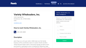 ReadyContacts - Variety Retail Solutions