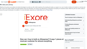 Reddit - Bulk Buying Insights