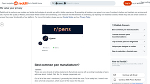 Pen Brands - Key Products
