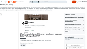Kenmore - Whirlpool & LG Appliances