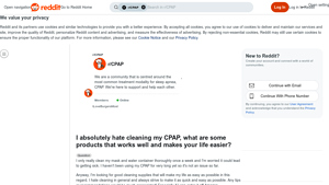 Reddit - CPAP Cleaning Tips and Products