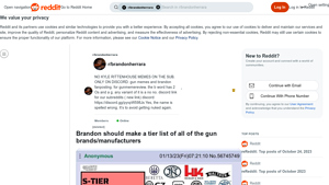 Gun Brands - Tier List Overview