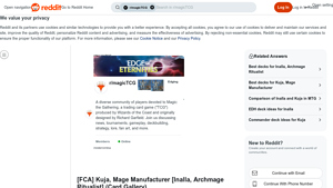 Reddit - FCA Kuja Mage Manufacturer