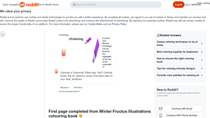 Reddit - Winter Fructus Illustrations Coloring Book