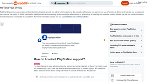 PlayStation - Customer Support