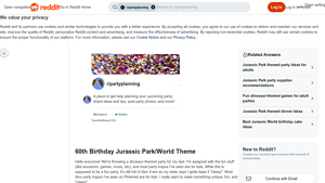 Reddit - Dinosaur Adventure Theme
