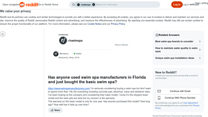 Florida Swim Spa - Basic Model