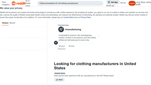 Clothing Manufacturers - United States