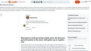 Reddit - Bulk Plastic Pots for Wholesale