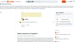 Reddit - Essential Brewing Equipment