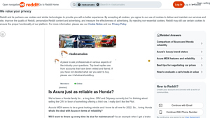 Acura vs. Honda - Reliability Comparison