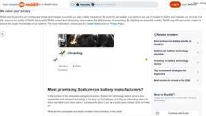 Sodium-Ion Technology - Promising Companies