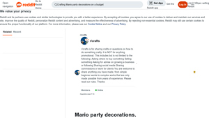 Reddit - Mario Party Decorations