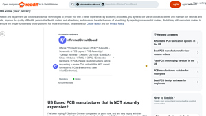 US PCB Manufacturers - Cost Comparison