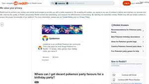 Pokemon - Party Favors