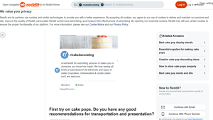 Reddit - Cake Pop Essentials