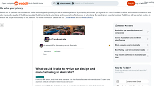 Reviving Australian Car Manufacturing - Key Challenges