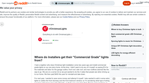 C9 Commercial Grade Christmas Lights - Wiring Options & Comparisons