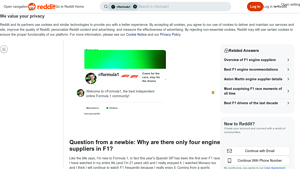 Formula 1 - Engine Suppliers