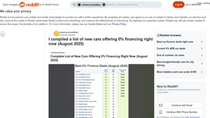 New Cars - 0% Financing Offers August 2025