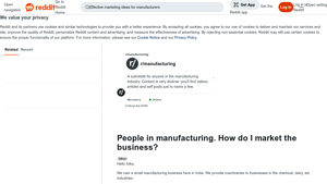 Reddit - Industrial Machinery Solutions