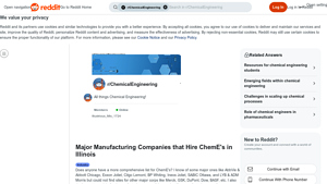 Manufacturing Giants - Chemical Engineering Opportunities in Illinois