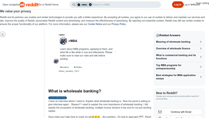 Reddit - Wholesale Banking Services
