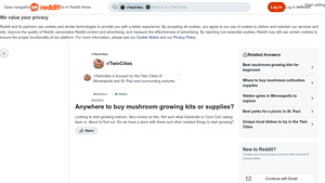 Mushroom Supplies - Local Recommendations