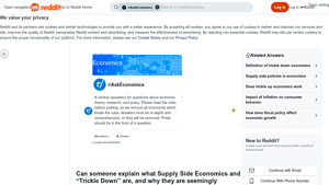 Reddit - Economic Policies Explained