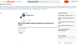 OEM - Original Equipment Manufacturer