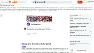 Candy Land Party - Birthday Ideas for Kids