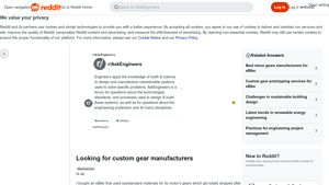 eBike Gears - Custom Replacement Solutions
