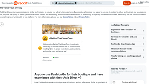 FashionGo - Quality Concerns