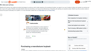 Reddit - Vehicle Discounts