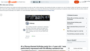 Mickey Sandwich Bar - Reddit Community