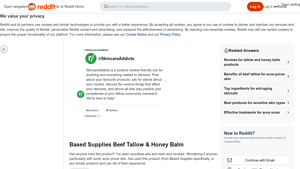 Based Supplies - Beef Tallow & Honey Balm