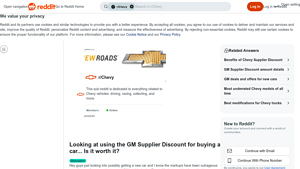 GM - Supplier Discount Program