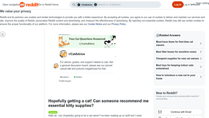 Reddit - Cat Care Essentials