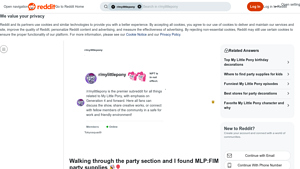 Reddit - MLP:FIM Party Supplies