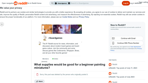Reddit - Essential Painting Supplies