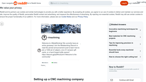 Reddit - CNC Lathe & Milling Machines