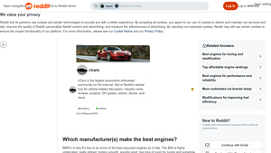BMW - In-line 6 Engines; Porsche - Flat Six Engines; GM - V8 Engines