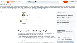 Reddit - Essential Painting Supplies