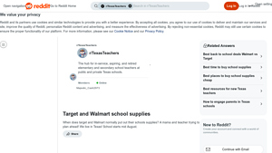 Target & Walmart - School Supplies