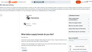 Tattoo Supply Brands - Key Products